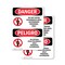 Signmission Do Not Enter Hazardous Area Bilingual Danger Sign, Plastic, 7in W x 10in L, 2PK OS-2PACK-DS-P-710-VS-1133 - alternate 1